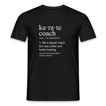 Meine Lieblingsleute nennen mich Papa Karate Dad - Männer T-Shirt - Schwarz - Vorne - AI Model Male 178 light (178cm)