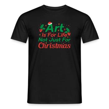Artist Painter Graphic Art For Christmas Art Gifts - Männer T-Shirt - Schwarz - Vorne - AI Model Male 178 light (178cm)
