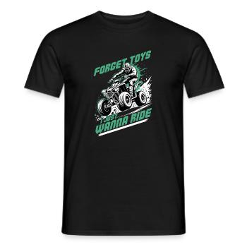 Quad ATV Garçons Hommes Quad Wheeler - T-shirt homme - noir - Devant - AI Model Male 178 light (178cm)