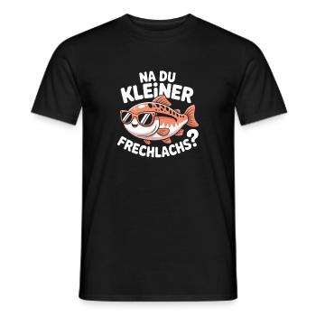 Na Du Kleiner Frechlachs Gamer Lachs Meme Zocker - Männer T-Shirt - Schwarz - Vorne - AI Model Male 178 light (178cm)