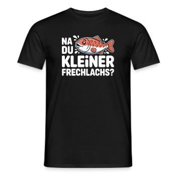 Na Du Kleiner Frechlachs Gamer Lachs Meme Zocker - Männer T-Shirt - Schwarz - Vorne - AI Model Male 178 light (178cm)