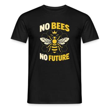 Queen Bee - Vintage Beekeeper Gift - Men's T-Shirt - black - Front - AI Model Male 178 light (178cm)