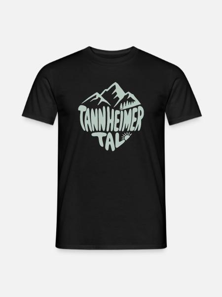 Tannheimer Tal Alpenmotiv - Männer T-Shirt - Schwarz