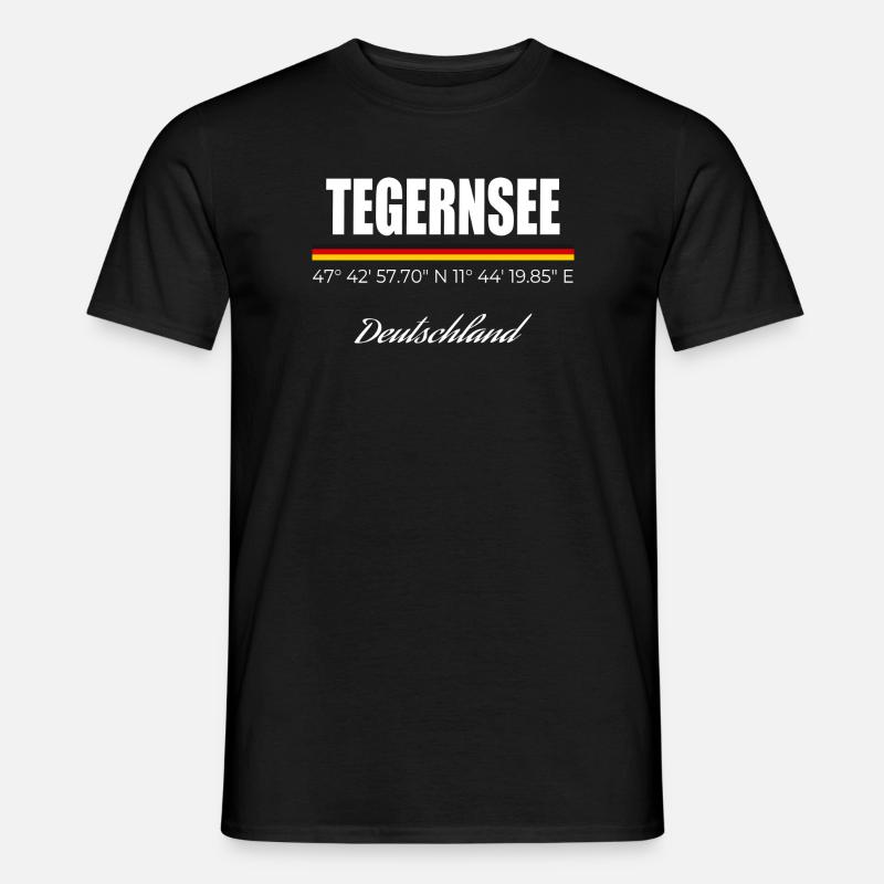 Tegernsee - Männer T-Shirt - Schwarz