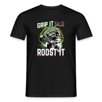 Quad ATV Garçons Hommes Quad Wheeler - T-shirt homme - noir - Devant - AI Model Male 178 light (178cm)