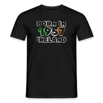Irlande 1957 - T-shirt homme - noir - Devant - AI Model Male 178 light (178cm)
