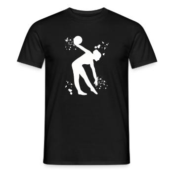 Gymnastin Mit Ball Rhythmische Gymnastik - Männer T-Shirt - Schwarz - Vorne - AI Model Male 178 light (178cm)