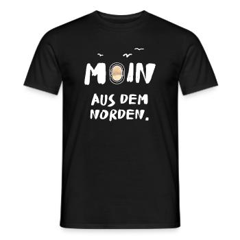 moin aus dem norden - Männer T-Shirt - Schwarz - Vorne - AI Model Male 178 light (178cm)