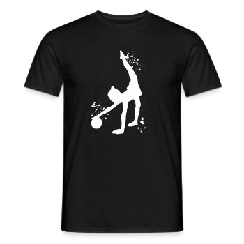 Gymnaste avec balle en gymnastique rythmique - T-shirt homme - noir - Devant - AI Model Male 178 light (178cm)