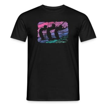 Artistic Swim Team Synchronschwimmen - Männer T-Shirt - Schwarz - Vorne - AI Model Male 178 light (178cm)