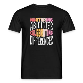 Geschenke für ESE-Lehrer - Männer T-Shirt - Schwarz - Vorne - AI Model Male 178 light (178cm)