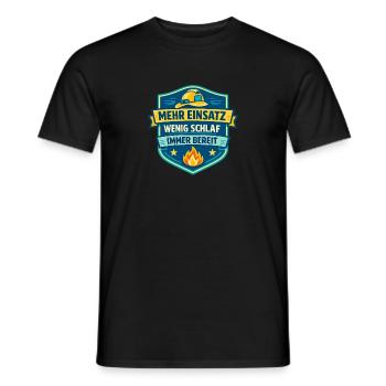 Mehr Einsatz Wenig Schlaf Shirt - Männer T-Shirt - Schwarz - Vorne - AI Model Male 178 light (178cm)
