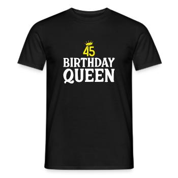 45. Geburtstagsgeschenke - Männer T-Shirt - Schwarz - Vorne - AI Model Male 178 light (178cm)