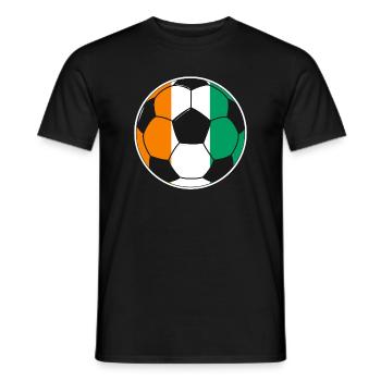 Fußball – Team Elfenbeinküste - Männer T-Shirt - Schwarz - Vorne - AI Model Male 178 light (178cm)