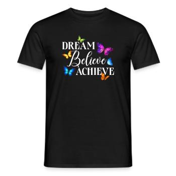 Inspiring Butterfly Monarch Butterfly Garden - Men's T-Shirt - black - Front - AI Model Male 178 light (178cm)