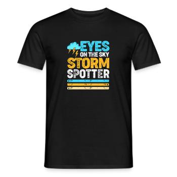 Meteorologie Meteorologe Wetter - Männer T-Shirt - Schwarz - Vorne - AI Model Male 178 light (178cm)