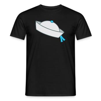 Comic Stil matrosenmütze - Männer T-Shirt - Schwarz - Vorne - AI Model Male 178 light (178cm)