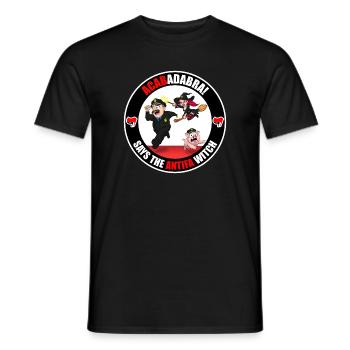 The Antifa Witch - Police - T-shirt homme - noir - Devant - AI Model Male 178 light (178cm)