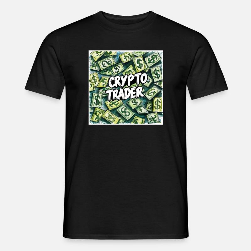 Crypto Trader Geldregen - Männer T-Shirt - Schwarz