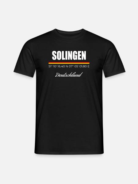 Solingen - Männer T-Shirt - Schwarz