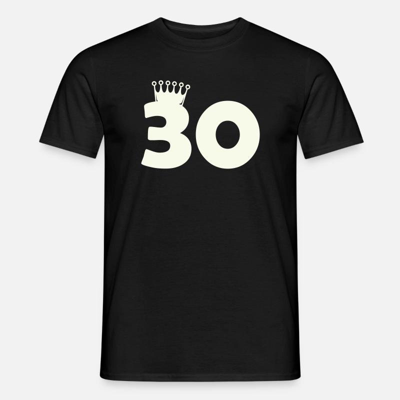 30_krone - Männer T-Shirt - Schwarz