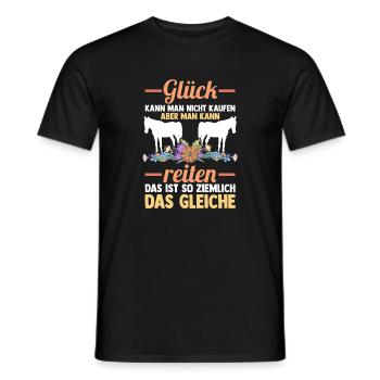 Reiten Pferdeliebhaber Reiterhof Pferde - Männer T-Shirt - Schwarz - Vorne - AI Model Male 178 light (178cm)