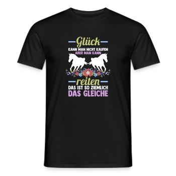 Reiten Pferdeliebhaber Reiterhof Pferde - Männer T-Shirt - Schwarz - Vorne - AI Model Male 178 light (178cm)