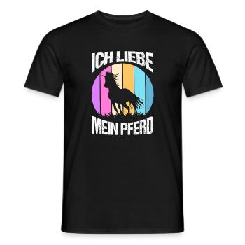 Reiten Pferdeliebhaber Reiterhof Pferde - Männer T-Shirt - Schwarz - Vorne - AI Model Male 178 light (178cm)