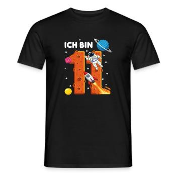 Ich bin 11 Astronaut Weltraum Geburtstag - Männer T-Shirt - Schwarz - Vorne - AI Model Male 178 light (178cm)