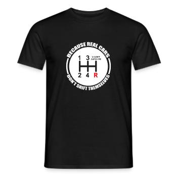 Manual Cars Enthusiast - Manual Gears for Manual - Men's T-Shirt - black - Front - AI Model Male 178 light (178cm)