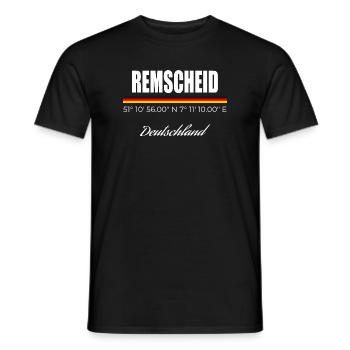 Remscheid - T-shirt homme - noir - Devant - AI Model Male 178 light (178cm)