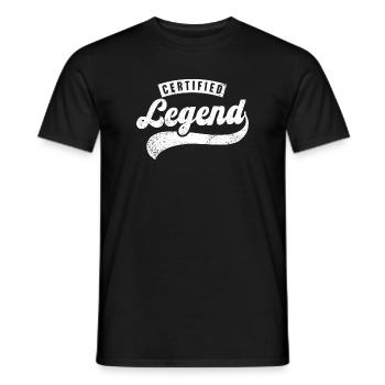 Zertifizierte Legende - Männer T-Shirt - Schwarz - Vorne - AI Model Male 178 light (178cm)