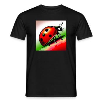 ladybird - Men's T-Shirt - black - Front - AI Model Male 178 light (178cm)