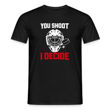 Hockey Goalie Geschenk Goalie Life Hockey Goalie - Männer T-Shirt - Schwarz - Vorne - AI Model Male 178 light (178cm)