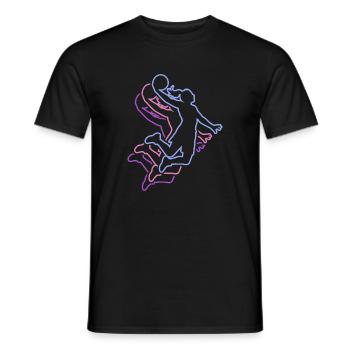 Basketball Girls Basketball Women - Men's T-Shirt - black - Front - AI Model Male 178 light (178cm)