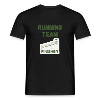 Running Team - Männer T-Shirt - Schwarz - Vorne - AI Model Male 178 light (178cm)