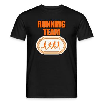 Running Team - Männer T-Shirt - Schwarz - Vorne - AI Model Male 178 light (178cm)