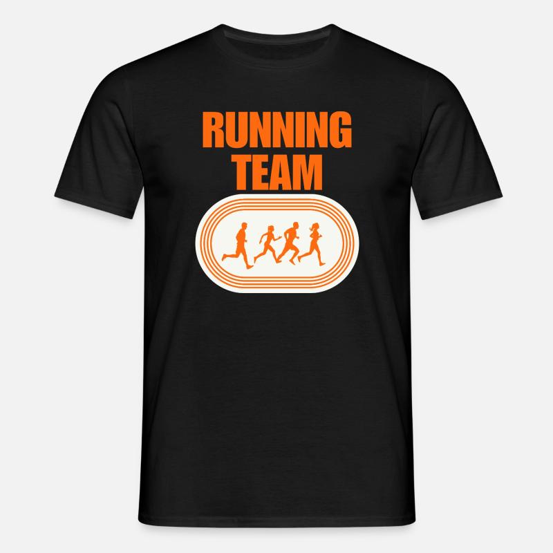 Running Team - Männer T-Shirt - Schwarz