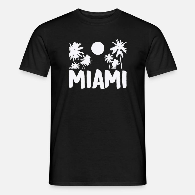 miami- - Männer T-Shirt - Schwarz