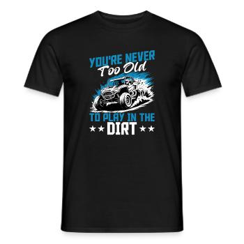 UTV Tout-Terrain Boy Men 4 Wheels Side by Side - T-shirt homme - noir - Devant - AI Model Male 178 light (178cm)