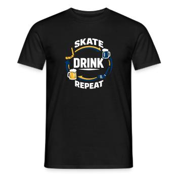 Ligue de la Bière Hockey Humour des joueurs drôles de hockey - T-shirt homme - noir - Devant - AI Model Male 178 light (178cm)