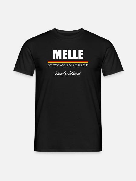 Melle - Männer T-Shirt - Schwarz