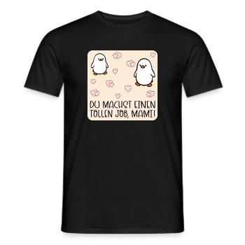 Muttertag Mama Job Kind - Männer T-Shirt - Schwarz - Vorne - AI Model Male 178 light (178cm)