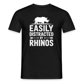 Paroles des rhinocéros : Don drôle de rhinocéros - T-shirt homme - noir - Devant - AI Model Male 178 light (178cm)