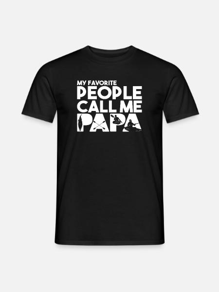 Evolution Of Man Kayaking - Men's T-Shirt - black