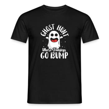 Dicton anglais d’Halloween de Chasseur de Fantômes - T-shirt homme - noir - Devant - AI Model Male 178 light (178cm)