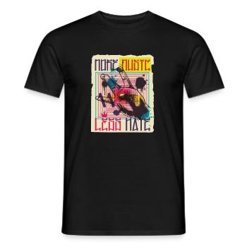 Music Graffiti - Männer T-Shirt - Schwarz - Vorne - AI Model Male 178 light (178cm)