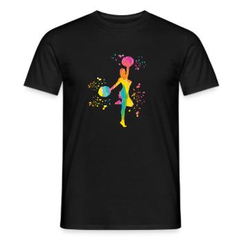 Cheerleader Cheer Mom Cheerleading - Männer T-Shirt - Schwarz - Vorne - AI Model Male 178 light (178cm)