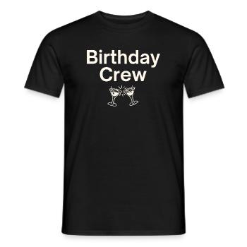 Birthday Crew - Men's T-Shirt - black - Front - AI Model Male 178 light (178cm)
