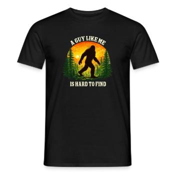Bigfoot, Sasquatch, yéti, créatures cryptides, grand pied. - T-shirt homme - noir - Devant - AI Model Male 178 light (178cm)